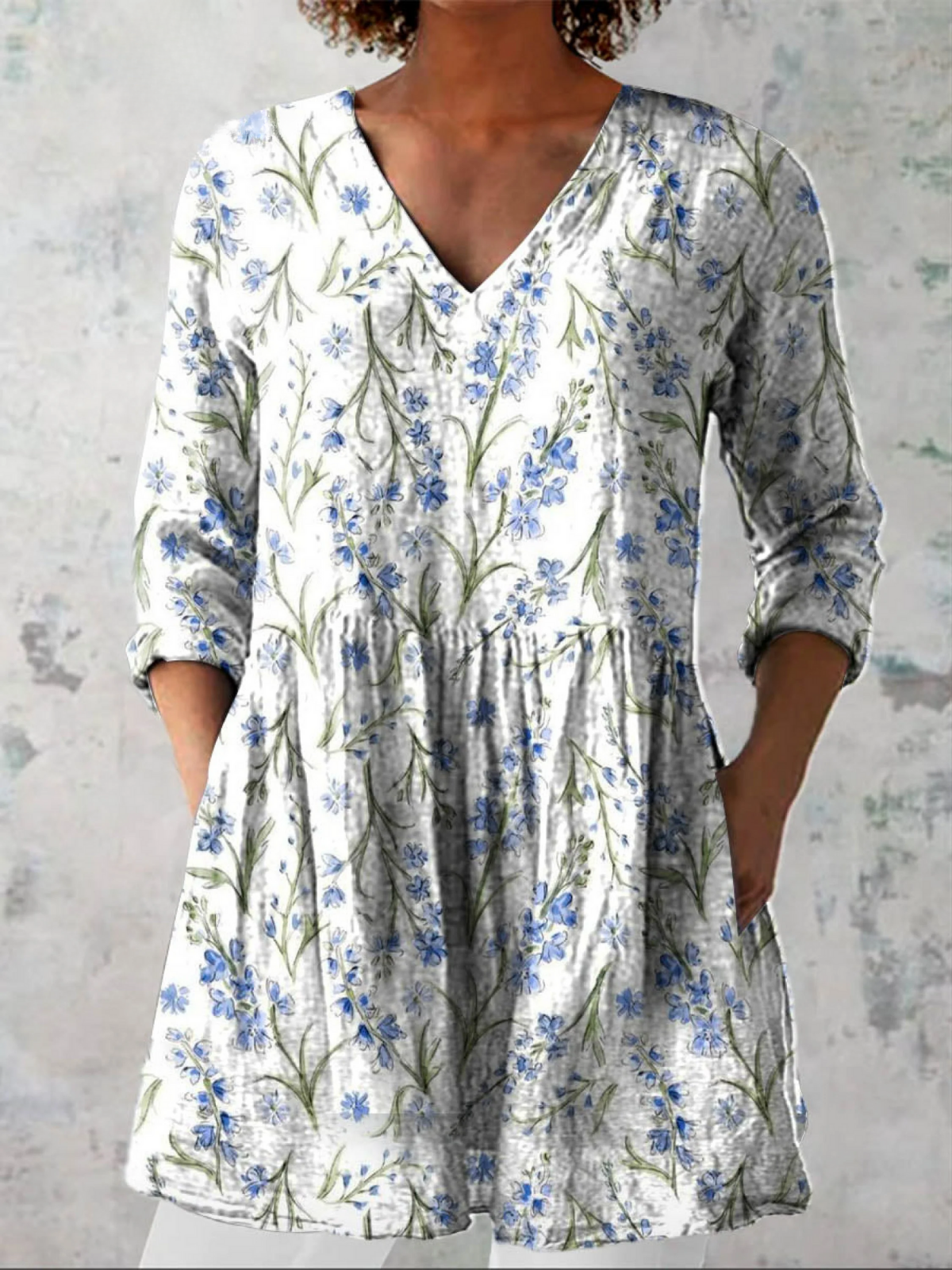 Blooming Garden Linen Tunic – Soft Charm