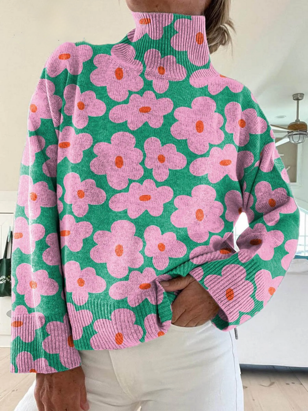 Festive Christmas Tree Knit Sweater