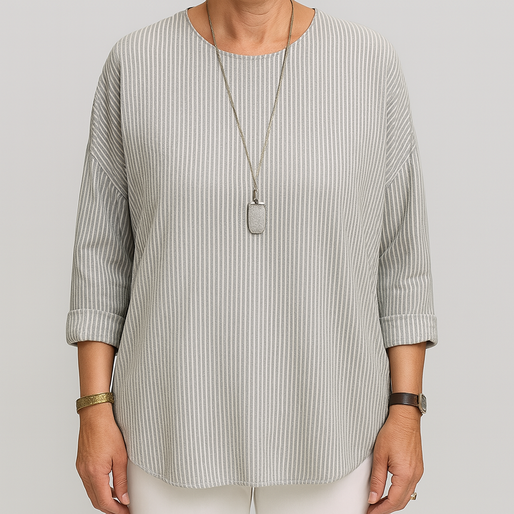 Rhea | Trendy Striped Blouse