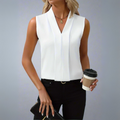 Rome | Sleeveless V-Neck Blouse