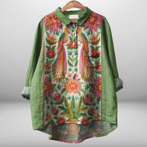 Jenny | Stylish Floral Button-Down Shirt