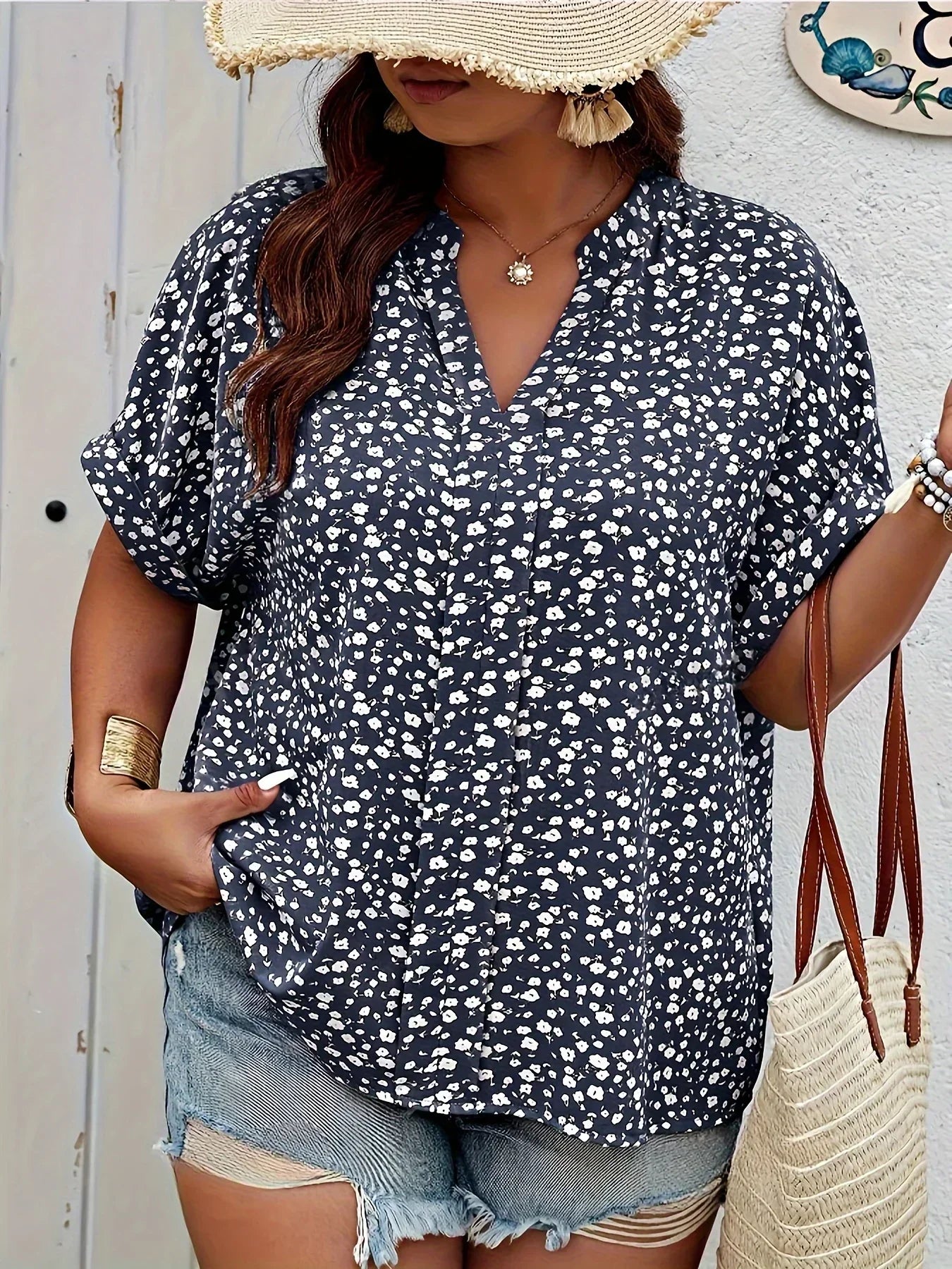 Marina | Stylish Casual Floral Blouse