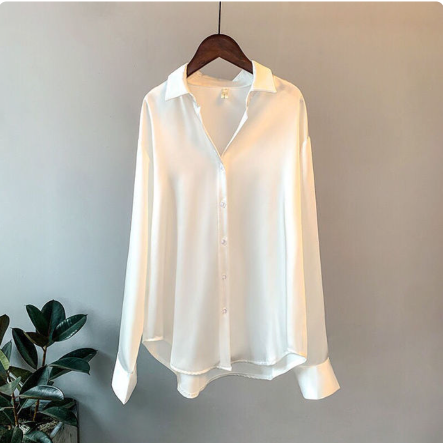 Pia™ - Satin Shirt for Women